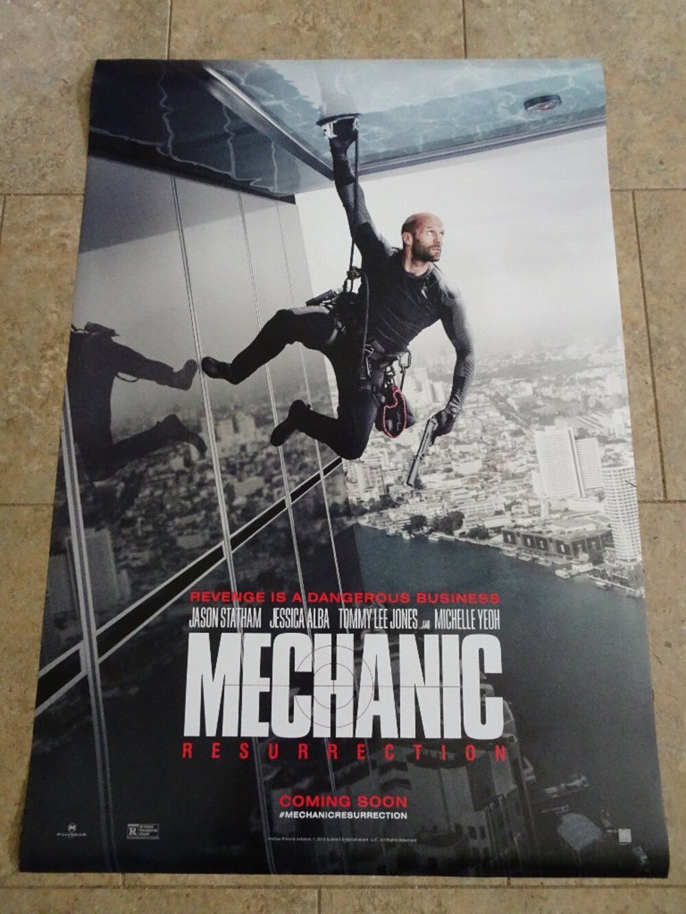 Mechanic Resurrection - Movie Poster w/Jason Statham as Arthur Bishop - Advance
